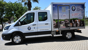 Salihli'de sokak hayvanları hizmet araçına kavuştu