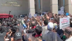 Savunmayı savunmak için yürüyüş yapmak isteyen avukatlara polis müdahalesi!