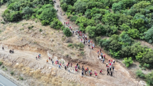 Üç belediyenin ortaklaşa düzenlediği doğa yürüyüşü renkli görüntülere sahne oldu