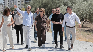 Akhisar'da yol düzenleme çalışmaları sürüyor