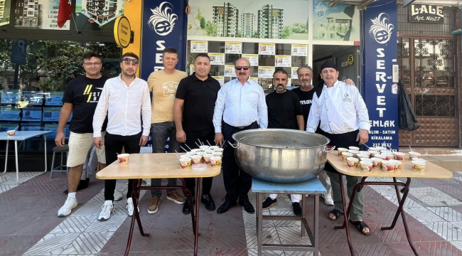 Aşure hayrına MESO başkanı Akyüz'de katıldı