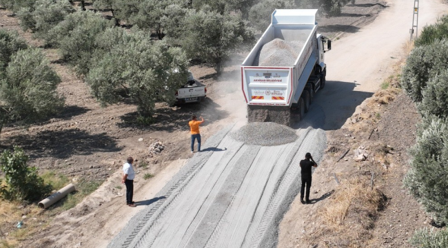 Başkan Dutlulu söz verdi yolu başkan Kayserili yapıyor