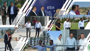 Başkan Kara ve Kaymakam Bayram yatırımları ve yatırım alanlarını gezdi