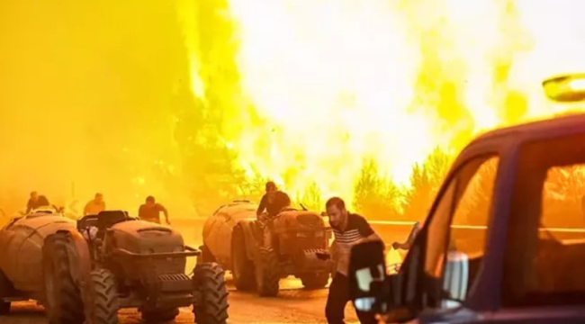 Bursa'da orman yangını büyüyor: Alevler yerleşim yerlerine ulaştı