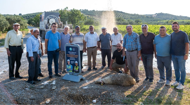 Gölmarmara'da bir mahalle daha suya kavuştu