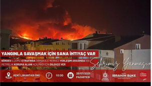 Gördes belediyesi'şehrimiz yanmasın'kampanyası başlattı