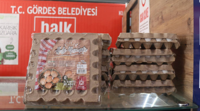 Gördes'de halk yumurta satışları yeniden başladı
