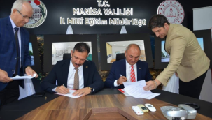 İmzalar atıldı Salihli ticaret borsası 16 derslik okul yaptırıyor