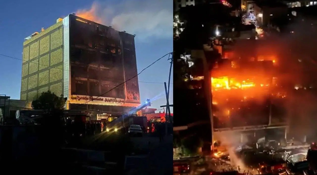 Irak'ta AVM yangını:en az 50 kişi hayatını kaybetti