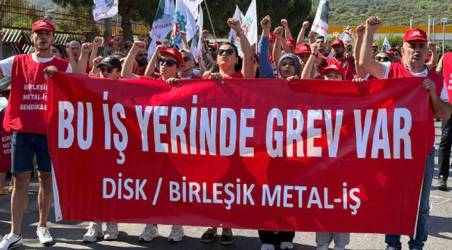 Manisa'da Accell bisiklet işçileri greve çıktı!