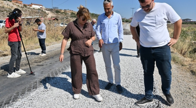 Manisa'da yeni nesil emülsiyonlu asfalt uygulaması başladı