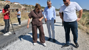 Manisa'da yeni nesil emülsiyonlu asfalt uygulaması başladı