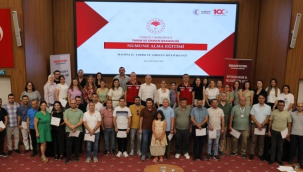 Numune alma eğitimine katılanlar sertifikalarını aldı