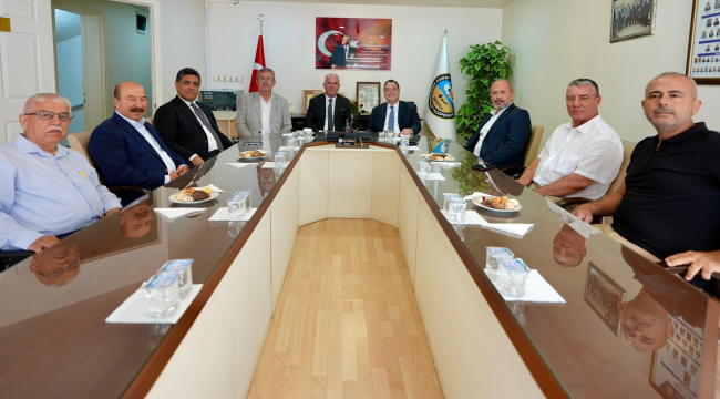 Oda başkanlarıyla bir araya gelen başkan Dutlulu,'ziyaret oldukça verimli geçti'