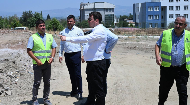 Salihli'de yapımı süren yeni projeler denetlendi