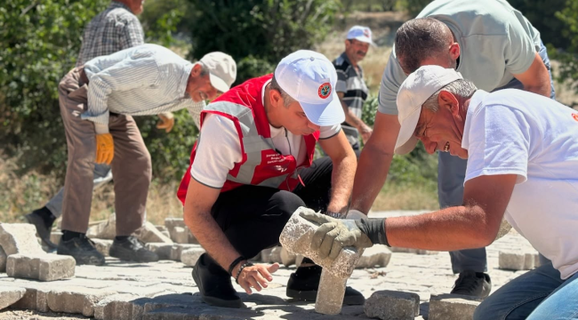 Soma'da belediyenin başlatığı imece uygulamasına vatandaşlardan büyük destek 