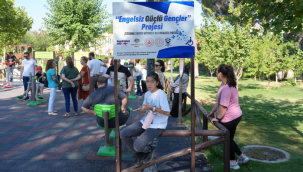 Soma millet bahçesinde "engelsiz güçlü gençler projesi" parkı oluşturuldu