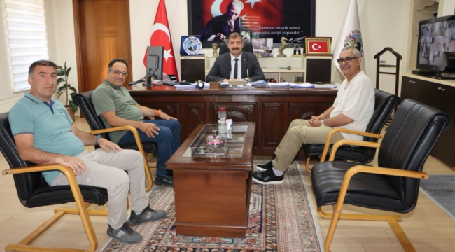 UNESCO global Jeoparkı koordinatörleri başkan Dönmez'i ziyaret etti