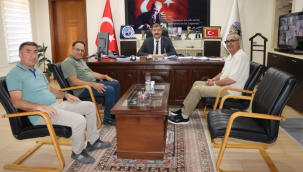 UNESCO global Jeoparkı koordinatörleri başkan Dönmez'i ziyaret etti