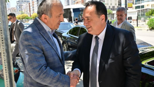 Başkan Dutlulu TSO ve borsa'yı ziayret etti