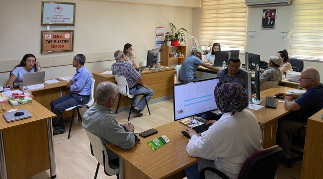 Akhisar'da tarım sayımı sürüyor