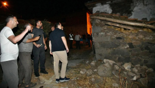 Başkan Dutlulu depremde yıkımların olduğu Hacet mahallesinde