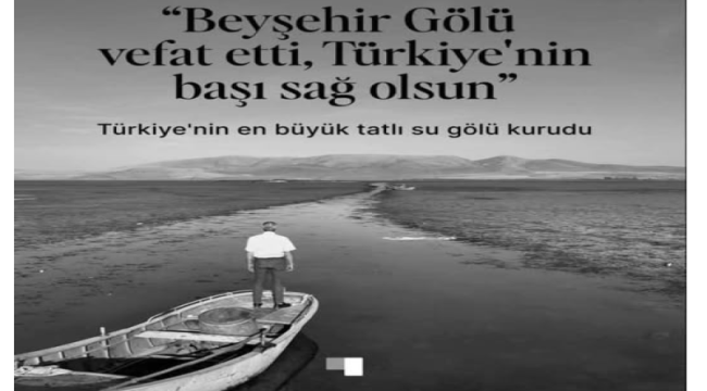 Bir göl daha kurudu