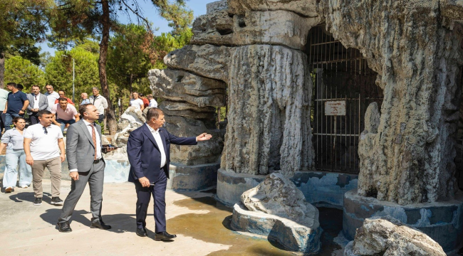 Buca'nın simgesi Hasanağa bahçesi'ni yenilendi