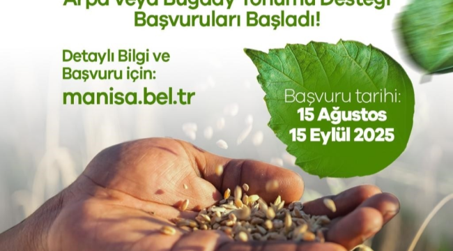 Büyükşhirden üreticiler için ''Destek Bizden,Hasat Sizden'' desteği