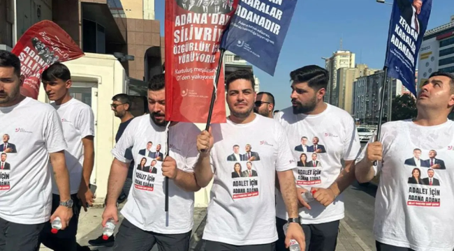 CHP Adana gençlik kollarının 1300 KM Silivri yolculuğu başladı