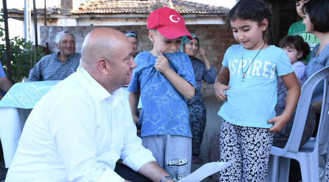 Çömlekçi mahallesi çocukları başkan Aykan'dan oyun parkı istedi