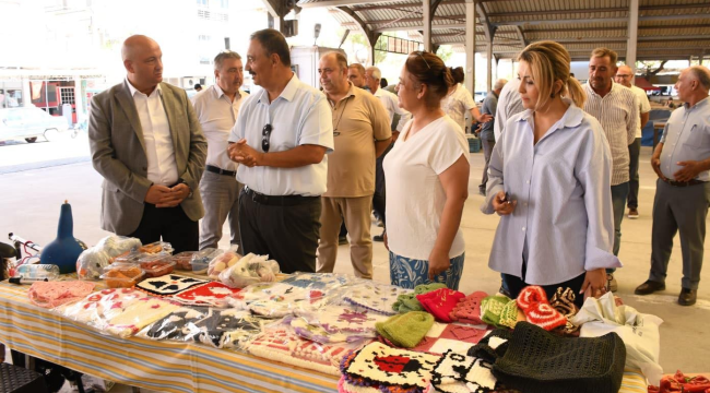Gölmarmara üretici pazarı açıldı