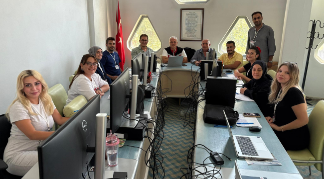 İlçe müdürü DEMİR,genel tarım sayımı Salihli bürosunu ziyaret etti