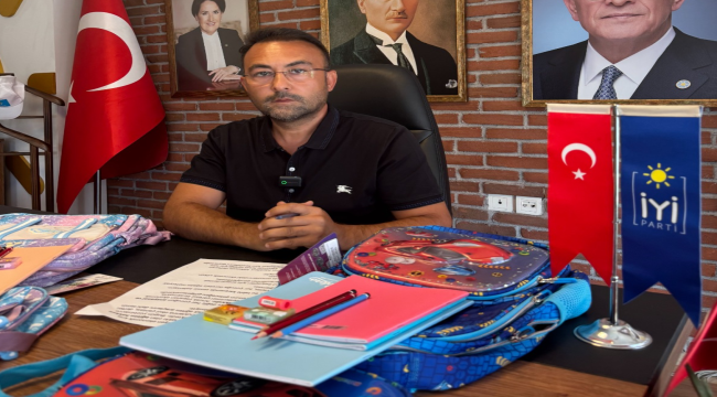 İyi partiden ilkokul öğrencisi 50 çocuğa eğitim seti desteği