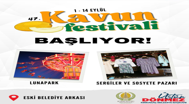 Kırkağaç geleneksel kavun festivali başlıyor