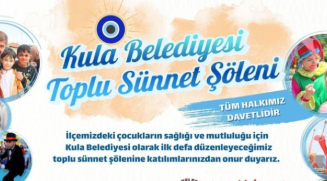 Kula'da toplu sünnet şöleni