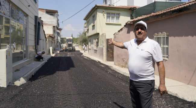 Mahalle toz topraktan kurtuldu