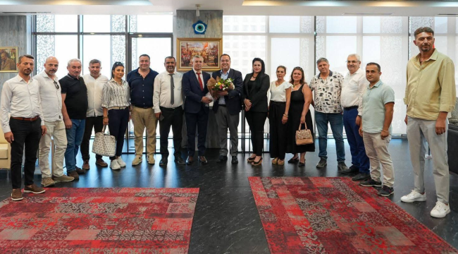 Manisalılar derneği yönetim kurulu Başkan Dutlulu'yu ziyaret etti