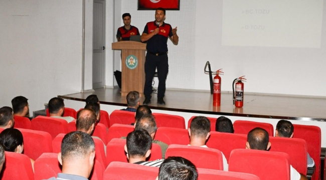 MASKİ'den yangın söndürme cihazları dijital takip ve eğitimi 