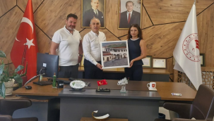 Müdür Öztürk'e veda ziyaretleri