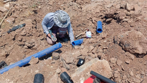 Salihli'de 4 mahallede içme suyu sondaj çalışması