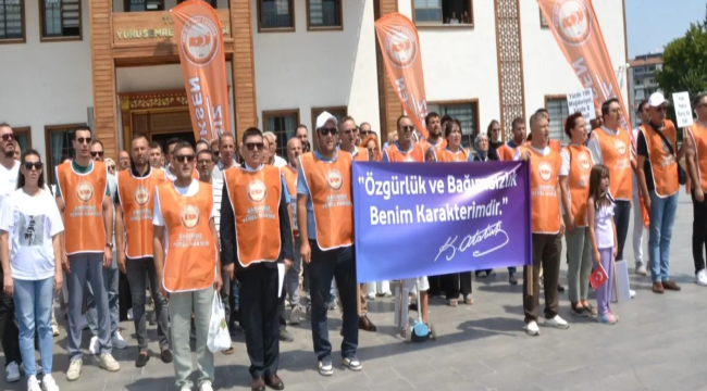 Sendika eylemde Kuyumcu'yu hedef aldı