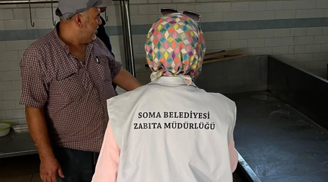 Soma'da zabıta süt ve süt ürünleri üretim işletmelerinde denetim