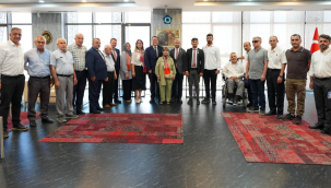 Türkiye harp malulü gaziler şehit dul ve yetimleri derneği yönetimi başkan Dutlulu'yu ziyaret etti