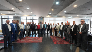 6 ilçe mahalle muhtarı başkan Dutlulu'yu ziyaret etti