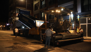 Ahmetli'de yollar asfaltlanıyor