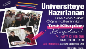 Akhisar beldiyesinden lise son sınıf öğrencilerine ücretsiz test kitabı
