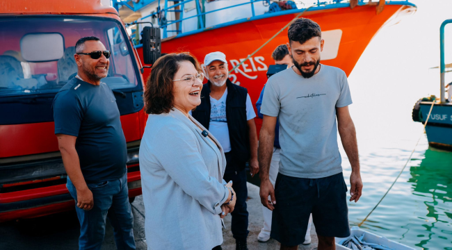 Balıkcılarla buluşan başkan Gençay sorunların çözümü için sözü verdi