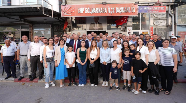 Başkan Dutlulu Gölmarmara CHP ilçe başkanlığını ziyaret etti