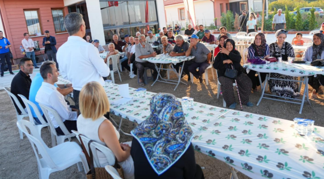 Başkan Okur,yeni yerleşim alanına taşınan Deniş mahallesini ziyaret etti